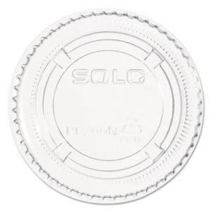 Portion/Souffle Cup Lids, Fits 1.5 oz to 2.5 oz Portion Cups, Plastic, Clear...