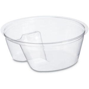 Single Compartment Cup Insert, 3.5 oz, Plastic, Clear, 1,000/Carton
