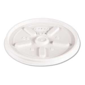Plastic Lids for Foam Cups, Bowls and Containers, Vented, Fits 6 oz to 14 oz...