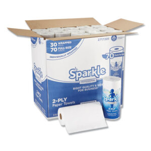 Sparkle ps Premium Perforated Paper Kitchen Towel Roll, 2-Ply, 11 x 8.8...