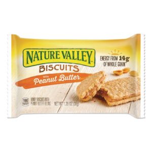 Biscuits, Honey with Peanut Butter, 1.35 oz Pouch, 16/Box