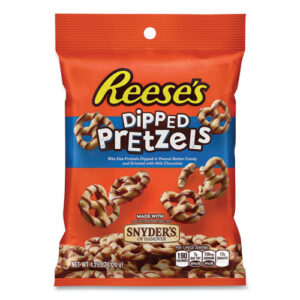 Dipped Pretzels, 4.25 oz Bag, 4/Carton