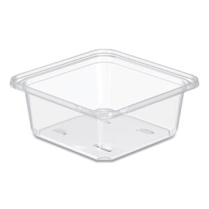 TamperGuard Snack Boxes, 32 oz, 6.3 x 6.3 x 2.6, Clear, Plastic, 300/Carton