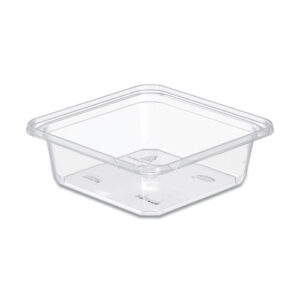 TamperGuard Snack Boxes, 24 oz, 6.3 x 6.3 x 2.1, Clear, Plastic, 300/Carton