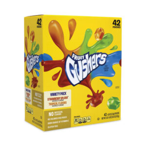Fruit Gushers Fruit Snacks, Strawberry and Tropical Fruit Flavors, 0.8 oz, 42...