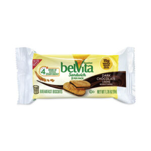 belVita Breakfast Biscuits, Dark Chocolate Creme Breakfast Sandwich, 1.76...