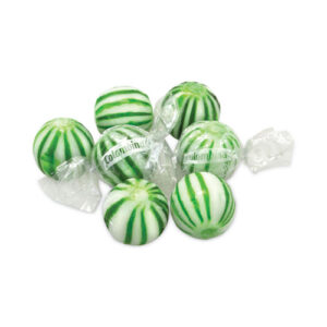 Jumbo Spearmint Balls, 0.04 oz Individually Wrapped, 120 Balls/Bag, 1 Bag/Carton