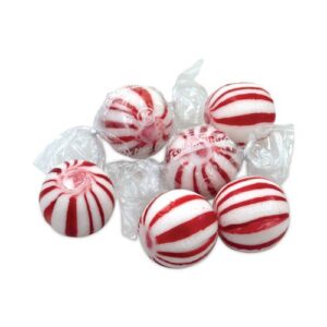 Jumbo Peppermint Balls Bag, 0.04 oz Individually Wrapped, 120 Balls/Bag, 1...