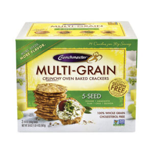5-Seed Multi-Grain Crunchy Oven Baked Crackers, Whole Wheat, 10 oz Bag, 2...