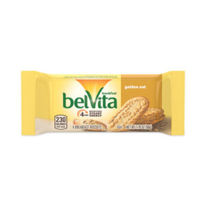 belVita Breakfast Biscuits, Golden Oat, 1.76 oz Packet of 4, 12 Packets/Box, 3...