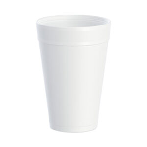 Foam Drink Cups, 32 oz., White, 25/Bag, 20 Bags/Carton