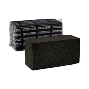 Grill Brick, 8 x 4, Black, 12/Carton