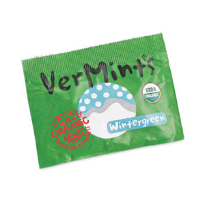 VerMints Organic Mints/Pastilles, Wintergreen, 2 Mints/0.7 oz, Individually...