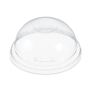 Plastic Dome Lid, Fits 9 oz to 10 oz Cold Cups, Clear, 1,000/Carton