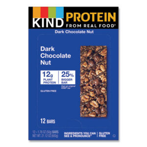 Protein Bars, Double Dark Chocolate, 1.76 oz Individually Wrapped...