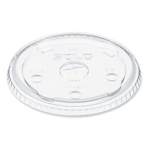 Plastic Cold Cup Lids, Fits 32 oz to 44 oz Cold Cups, Clear, 600/Carton