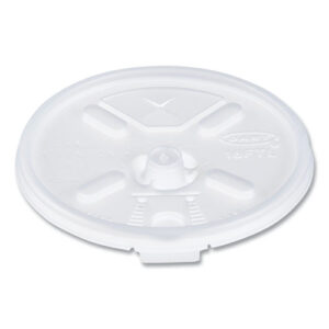 Lift n' Lock Plastic Hot Cup Lids With Straw Slot, Fits 12 oz to 24 oz Hot Cups...