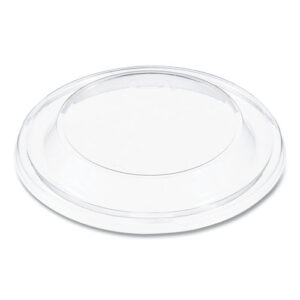 Plastic Dome Lid, Fits 5 oz to 32 oz Hot Cups/Containers, Clear, 100/Pack, 10...