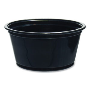 Conex Complements Portion/Medicine Cups, 2 oz, Plastic, Black...
