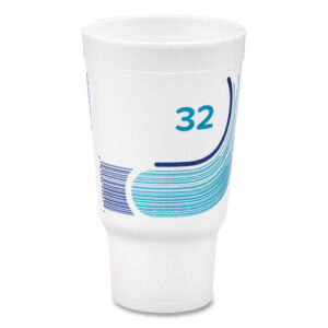 Breeze Hot/Cold Insulated Foam Drinking Cups, Pedestal Cup, 32 oz...