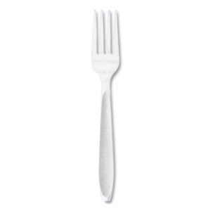 Impress Heavyweight Full-Length Polystyrene Cutlery, Fork, Plastic, White, 100/Box