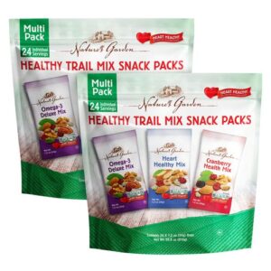 Healthy Trail Mix Snack Packs, Assorted Flavors, 1.2 oz Pouch, 24/Bag, 2...