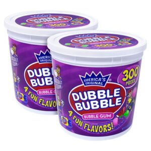 Bubble Gum Assorted Flavor Twist Tub, 0.16 oz Individually Wrapped...