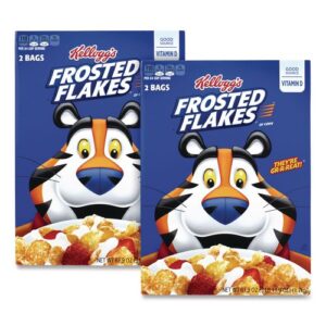Frosted Flakes Breakfast Cereal, 2 Bags/61.9 oz Box, 2 Boxes/Carton