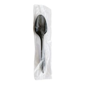 Mediumweight Polypropylene Cutlery, Individually Wrapped, Spoon, Plastic...