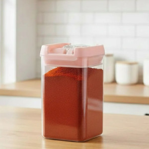Limon Airtight 400 ML Plastic Square Jar For Multi Use