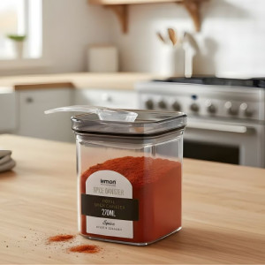 Limon Airtight  270 ML Stackable Plastic Storage Jar