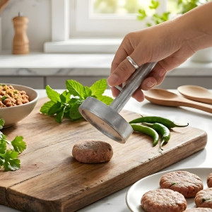 Shami Kabab Maker Stainless Steel – Hand Press Mould