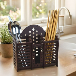 Plastic Spoon Holder Multi Purpose Kitchen Utensil Organizer