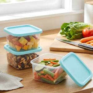 Plastic Food Storage Box Pack of 3 Multi Purpose Containers