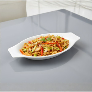 Melamine Medium White Serving Tray