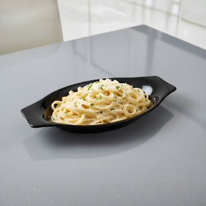 Melamine Medium Black Serving Tray