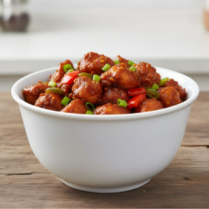 Melamine 7.5 Inch Large White Serving Bowl