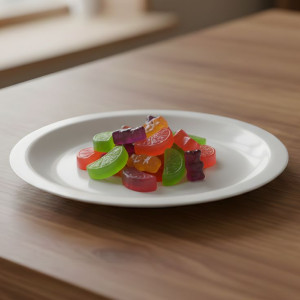 Melamine 6.5 Inch White Tulip Saucer