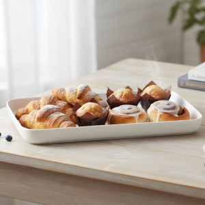 Melamine White Small Serving Tray
