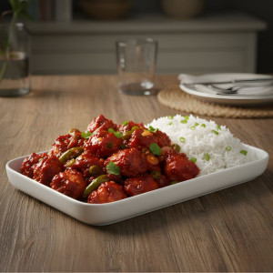 Melamine White Large Serving Tray