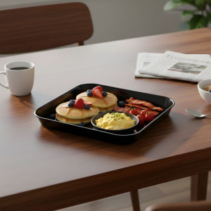Melamine Black Vista Small Serving Tray
