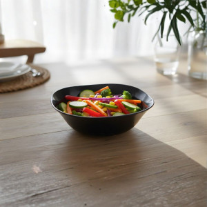 Melamine 5 Inch Black Serving Bowl