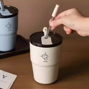 New Korean Style Insulated Mug Portable Thermal Drinking Cup